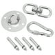 thumbnail image 3 of Kit para colgar hamaca/columpio de acero inoxidable, placa de montaje en techo, gancho a presión, gancho de doble ojo YUNYI BRAND  Deportes, 3 of 8
