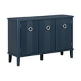 thumbnail image 6 of Vastcury 47.2" Storage Sideboard Cabinet with 3 Acacia Doors, Simple Buffet Cabinet with Metal Handles for Living Room, Navy Blue, 6 of 8