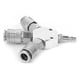 thumbnail image 4 of Conector neumático, múltiple de manguera de aire de 3 vías Adaptador de conector de acoplador rápido Divisor 1/4 '' F-NPT, conexión rápida, extracción rápida y fácil de combinar, 4 of 5