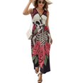 thumbnail image 1 of Flower Cluster Skull Vestido Sin Mangas Para Mujer, Traje De, Ropa De Cumpleaños, Verano, 1 of 5