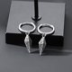 thumbnail image 2 of Pendientes de botón doble desmontables, pendientes de garra, pendientes de botón punk, pendientes de gancho simple desmontables, pinchos, mal de ojo, 2 of 5