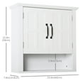 thumbnail image 3 of HOMCOM Bathroom Wall Cabinet, Medicine Cabinet, Over Toilet Storage Cabinet, 3 of 10