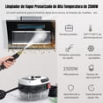 thumbnail image 2 of Feiniao Limpiador de Vapor Portátil 2500W, con 3 Cabezales de Cepillo y 1 Boquilla Curva, Máquina Limpiador de Vapor de Mano Alta Presion Alta Temperatura para Limpieza Cocina, Baño, Coche, Blanco, 2 of 5