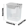 thumbnail image 3 of Large Airtight Food Storage Containers | 3800ml Clear Plastic Kitchen Pantry Organizer Jars | Stackable Dry Goods & Snacks Containers with Locking Lids, 3 of 7