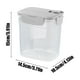 thumbnail image 3 of Recipientes herméticos grandes para almacenar alimentos | Frascos de plástico transparente de 3800 ml para organizar la despensa de la cocina | Contenedores apilables para productos secos y, 3 of 7
