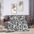 thumbnail image 7 of Snow Camouflage Texture Blanket, Fluffy Soft Cozy Blanket Flannel Plush Microfiber Couch Throw, Bedding, 40"x30", 7 of 7