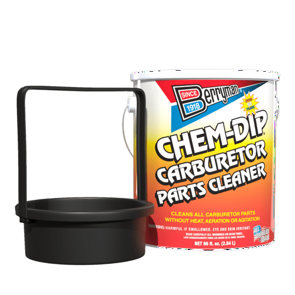 Berryman Chem Dip Parts Cleaner with Basket for Metal Parts, 3/4 Gal Pail - Vehicle Engine Degreaser