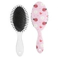 thumbnail image 2 of Cartoon Ladybug Detangling Hair Brush - Lightweight Round Bristle Brush for Daily Use, Painless Knot Removal & Scalp Care, Cute Print for Girls & Women, 2 of 5