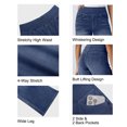 thumbnail image 5 of High Waist Women Stretchy Wide Leg Jeans Casual Pull on Denim Pants, 5 of 5
