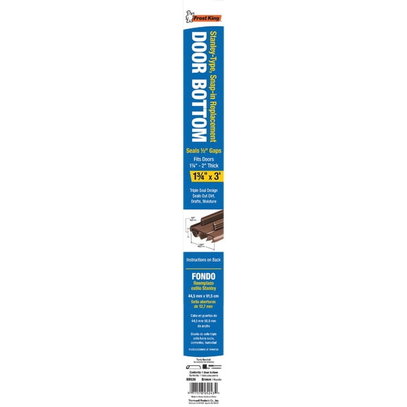 Thermwell Door Bottom Replacement UDS36 - Standard Screw Mount - 36 In, Black