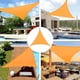 thumbnail image 5 of Toldo de vela de poliéster azul de 6 m para patio, patio y zona de juegos., 5 of 10