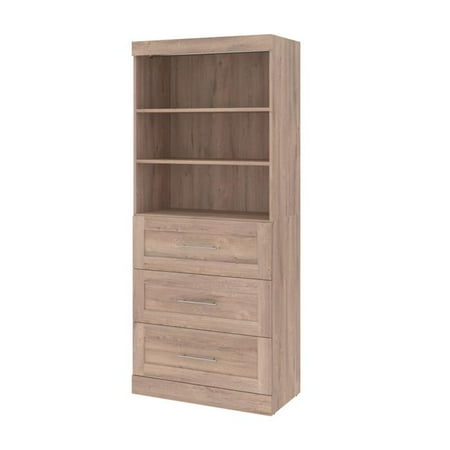 

Bestar 26872-000009 36 in. Pur Storage Unit with 3 Drawers Rustic Brown