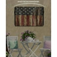 thumbnail image 3 of Vintage American Flag Outdoor TV Cover 60 to 65 Inch Weatherproof, Farmhouse Shabby Patriot 600D Oxford TV Covers with Waterproof Zipper, Outside Flat TV Screen Protector Size 58"W x 37"H x 4.5"D, 3 of 7