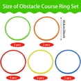 thumbnail image 2 of Libima Obstacle Course Ring Set Exercise Hoop Large Hoop Plastic Toys Playground Toys for Gymnastics Practice Party Games Educati, 2 of 2