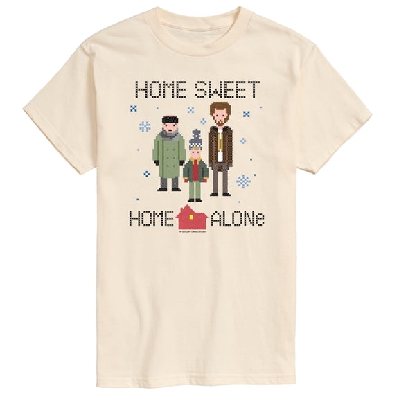 Home Alone - Cross Stitch - Men's Short Sleeve Graphic T-Shirt
