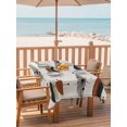 thumbnail image 2 of 52x70 Inch Outdoor Tablecloth with Umbrella Hole Zipper Rectangle Navy Bohemian Rectangular Tablecloths Outside Waterproof Geometric Boho Abstract Color Block Patio Table Cloth Cover for Picnic Party, 2 of 8