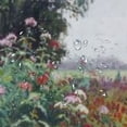 thumbnail image 5 of Awpe Bathroom Shower Curtain Set with Hooks Vintage Spring Lake Landscape with Wildflower Meadow White, 5 of 7