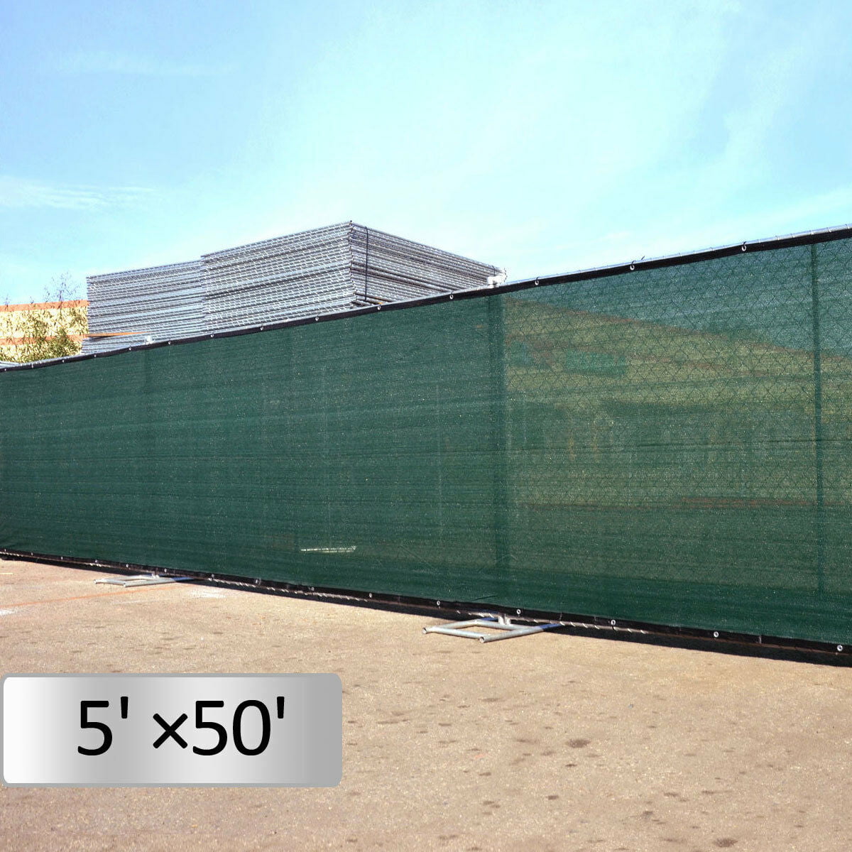 Veryke 5' x 50' Fence Privacy Screen Windscreen, Commercial Grade ...