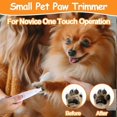 thumbnail image 4 of Pet Micro Precision Trimmer, 2025 New Upgrade Dog Paw Trimmer with LED Light, Quiet Pet Trimmer, Waterproof Pet Clipper, 4 of 5