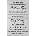 thumbnail image 1 of Stepson Card, Step Son Gifts for Birthday Graduation Christmas Wedding, Personalized Steel Engraved Wallet Card Presents, 1 of 5