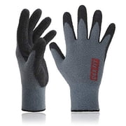 Dex Fit NR450 Grey Work Glove (Nitrile Rubber Coated, Warm Fleece, Medium) - 3 Pairs