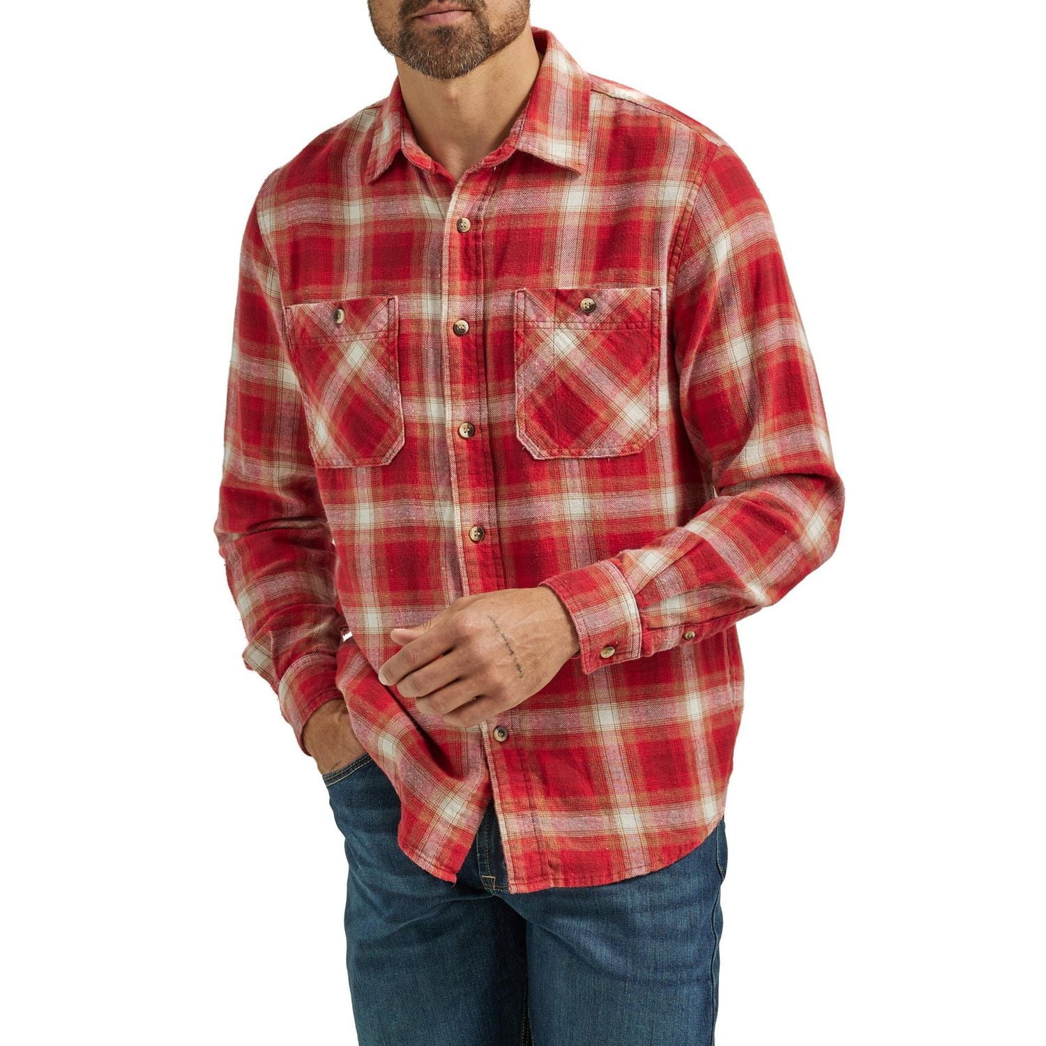 Wrangler Chemise En Flanelle à Manches Longues