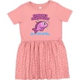 thumbnail image 3 of Inktastic Grandpa's Fishing Buddy (pink) Girls Toddler Dress, 3 of 5