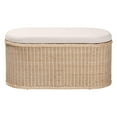 thumbnail image 5 of bali & pari Barid Boho Storage Bench, 39"W, Oval, 19"H, Natural, 5 of 9