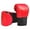 Red, variant on OPOLSKI Adult Adjustable Faux Leather Grappling Gloves for Boxing, Black,151.58g