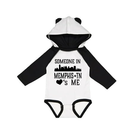 

Inktastic Memphis Tennessee Someone Loves Me Skyline Gift Baby Boy or Baby Girl Long Sleeve Bodysuit