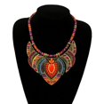 thumbnail image 3 of Collar exagerado de estilo étnico bohemio con diamantes de aleación de colores, joyería para mujer, 3 of 6