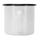 thumbnail image 4 of Taza de esmalte de 8 cm y 350 ml, ecológica, para agua espesa, ideal para café, vino y agua, color blanco., 4 of 14