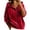 Red, variant on Fengactive Womens Velour Zip Up Hoodie Drawstring Long Sleeve Relaxed Fit Casual Pullover Fall Winter Jacket