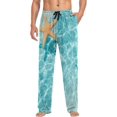 thumbnail image 4 of Men's Pajama Pants with Pockets Sleepwear Lounge Pants Stretch Casual Starfish Ocean, 4 of 7