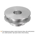 thumbnail image 4 of Single Groove Pulley 10mm Fixed Bore 40mm Outer Diameter Aluminum Alloy for Drilling Machine 6mm PU Round Belt, 4 of 5