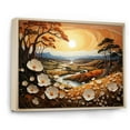 thumbnail image 2 of Designart "Countryside Golden pastures I" Countryside Floater Framed Wall Art Living Room, 2 of 7