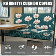 thumbnail image 4 of XYZCANDO Cute Daisy RV Dinette Cushion Covers RV Accessories Furniture Covers Comfortable Bench Cushion Universal Loveseat Sofa Chair Cover Furniture Protector Slipcovers Green, 4 of 7