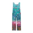 thumbnail image 7 of Tnhcen Women’s Floral Print Romper 2025 Summer Sleeveless Jumpsuit with Pockets | Retro Lightweight Pre-shrunk Cotton-like Casual Pants Romper for Women S-2XL, 7 of 7
