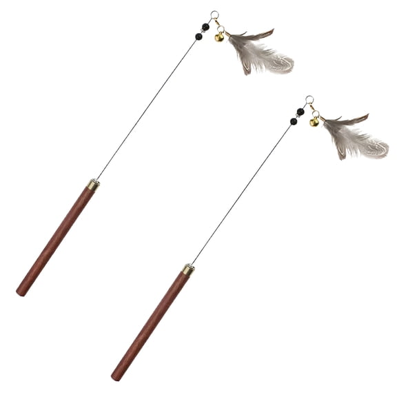 BESTSKY 2Pcs Interactive Cat Toy,Colorful Tassels Interactive Cat Toys,Fun Interactive Play Experience Kitten Toys,Style1