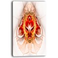 thumbnail image 2 of Grand Cœur Fractal Symétrique Rouge - Art Abstrait sur Toile, 2 of 3