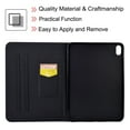 thumbnail image 5 of Allytech Wallet Case for iPad Mini 6th Gen 2021(8.3 inch), Drop Proof PU Leather TPU Back Smart Auto Sleep Wake Flip Stand Wallet Case with Card Slots for A2567/ A2568/ A2569, Blue Butterfly, 5 of 6