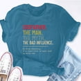 thumbnail image 5 of EcoLoom Godfather The Man The Myth The Bad Influence Grandpa Short Sleeve Unisex T Shirt, 5 of 6