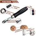 thumbnail image 3 of PinesC 2 Pcs Patchs pour Pneus Outils, Kit de Réparation de Pneus, Accessoires de Polissage de Meulage de Pneus Inclut Patch pour Pneus Rouleau et Tête de Meulage de Pneus Roue de Polissage Grossière (42 mm) 42 mm, 3 of 5