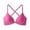 Pink, variant on Women's Push Up Front Closure Bra Wireless Seamless Criss-Cross Back Smoothing Bra No Underwire Spaghetti Strap Sexy Lift Up Bra Beige M