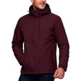 thumbnail image 2 of Vxararl Waterproof Jackets for Men Lightweight, Breathable, Rain Shell Coat for Running Hiking Cycling Travel Hood Jackets with Zipper Pockets Windbreaker Jackets for Men Wine M, 2 of 7