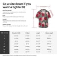 thumbnail image 5 of Fuzoiu Rose Flowers Print Men's Casual Short,Men's Short Sleeve Shirt,Mens Casual Button Down Shirts,Cuban Collar Summer Shirt for Beach, Vacation, and Outdoor Activities-3X-Large, 5 of 5