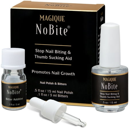 Magique NoBite, Stop Nail Biting and Stop Thumb Sucking Nail Polish, 0.5 (Best Way To Stop Chewing Nails)