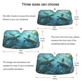 thumbnail image 5 of Qxltty Sea Turtle Car Windshield Sunshades Foldable UV Rays Sun Visor Protector Keep Your Vehicle Cool 55×27.6in, 5 of 8