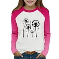 thumbnail image 3 of yoeyez Kids Valentine Shirt Trendy Cute Hearts Graphic Sweatshirts Crewneck Long Sleeve T-shirts Casual Valentines Gifts Pullover Tops Pink,4 Years, 3 of 7