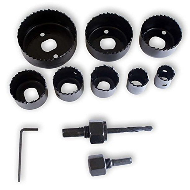Hole Saw Kit with Molded Case, 11Piece